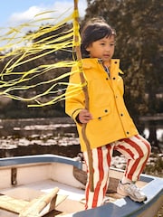 JoJo Maman Bébé Bright Yellow Waterproof Jersey Lined Fisherman Coat - Image 2 of 7