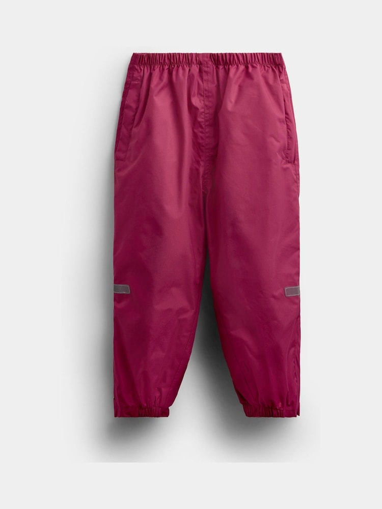 JoJo Maman Bébé Berry Waterproof Packaway Trousers - Image 1 of 4 JoJo Maman Bébé Berry Waterproof Packaway Trousers - Image 1 of 4