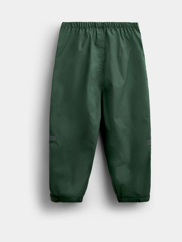 JoJo Maman Bébé Khaki Green Waterproof Packaway Trousers - Image 2 of 4