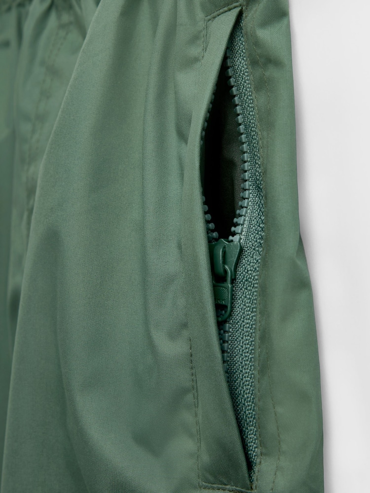 JoJo Maman Bébé Khaki Green Waterproof Packaway Trousers - Image 4 of 4