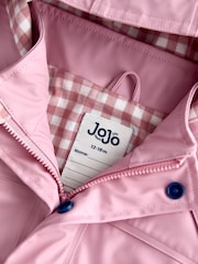 JoJo Maman Bébé Pink Waterproof Jersey Lined Fisherman - Image 4 of 5