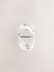 Silver Tone Scarf Ring - Image 4 of 5