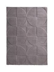 Origin Rugs Grey or Mauve Penny Rug - Image 2 of 6