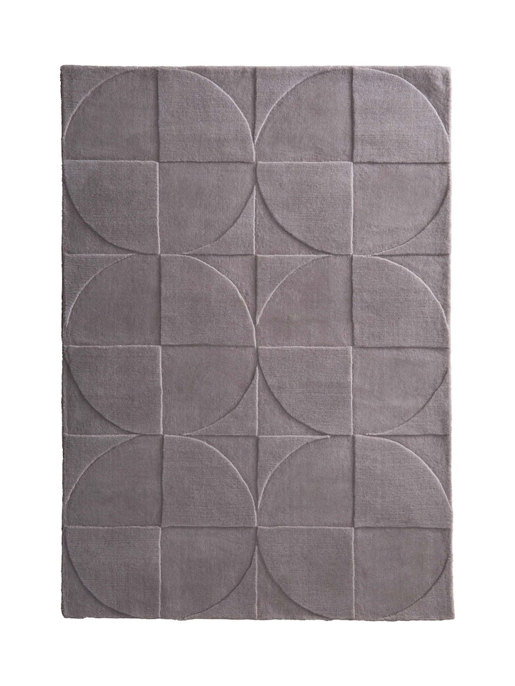Origin Rugs Grey or Mauve Penny Rug - Image 2 of 6