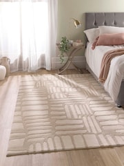 Origin Rugs Cream Pathway Rug - Image 1 of 6