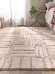 Origin Rugs Cream Pathway Rug - Image 2 of 6