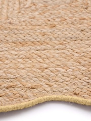 Origin Rugs Yellow Edge Jute Scalloped Runner - Image 3 of 4