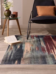 Origin Rugs Rust or Navy Washable Sedona Rug - Image 3 of 5
