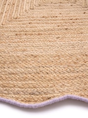 Origin Rugs Lilac Edge Jute Scalloped Runner - Image 3 of 4