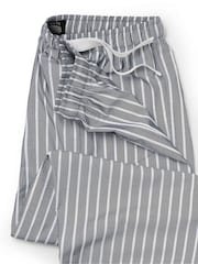 سروال بيجامة قطن مخطط من Savile Row Company - صورة 2 من 2