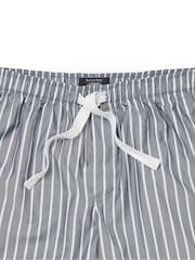 شورت بيجامة قطن مخطط من Savile Row Company - صورة 2 من 2