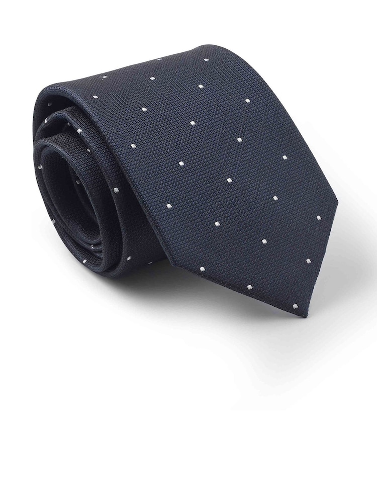 Savile Row Company Spot Silk Tie - Image 1 of 1