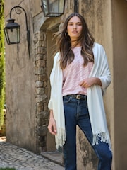 Weiß - Pure Collection Pashmina Scarf - Bild 1 von 1