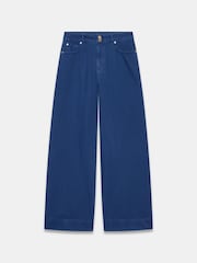 Mint Velvet Blue Washed Refined Wide Jeans - Image 7 of 8