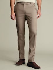 بني - بنطلون رسمي Smart من Charles Tyrwhitt - صورة 1 من 5