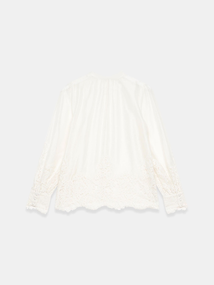 Mint Velvet Cream Lace Detail Blouse - Image 7 of 7 Mint Velvet Cream Lace Detail Blouse - Image 7 of 7