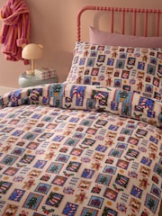 Bright Stamps Christmas Duvet Cover and Pillowcase Set - Image 2 of 4