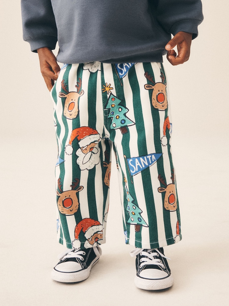 Multi Pull On Wide Trousers (3mths-7yrs) - Image 1 of 4 Multi Pull On Wide Trousers (3mths-7yrs) - Image 1 of 4