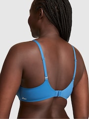 Victoria's Secret Pink Varsity Blue Non Wired Push Up Bra - Image 5 of 5