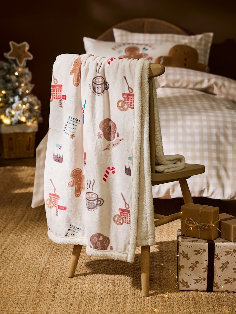 Sherpa Fleece Christmas Throw - Imagem 2 de 3