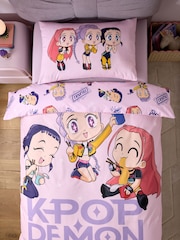 Pink Noodles KPOP Demon Hunters Duvet Cover and Pillowcase Set - Image 3 of 6