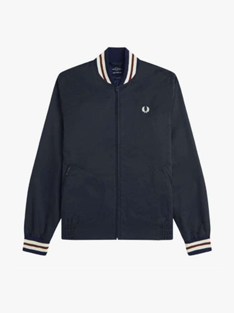 Fred Perry Brown Made In England Harrington Jacket - Image 1 of 1