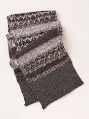 Bufanda cepillada Fair Isle de FatFace - Imagen 3 de 3