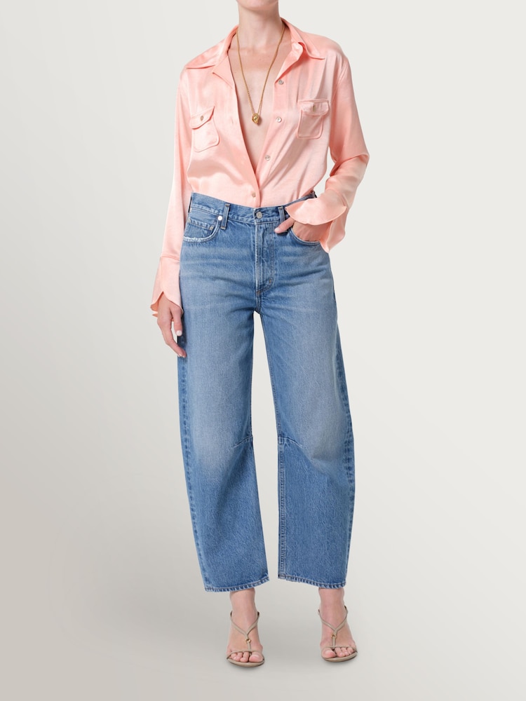 Citizens of Humanity Blue Miro Relaxed Barrel Leg Jeans - Image 2 of 7 Citizens of Humanity Blue Miro Relaxed Barrel Leg Jeans - Image 2 of 7