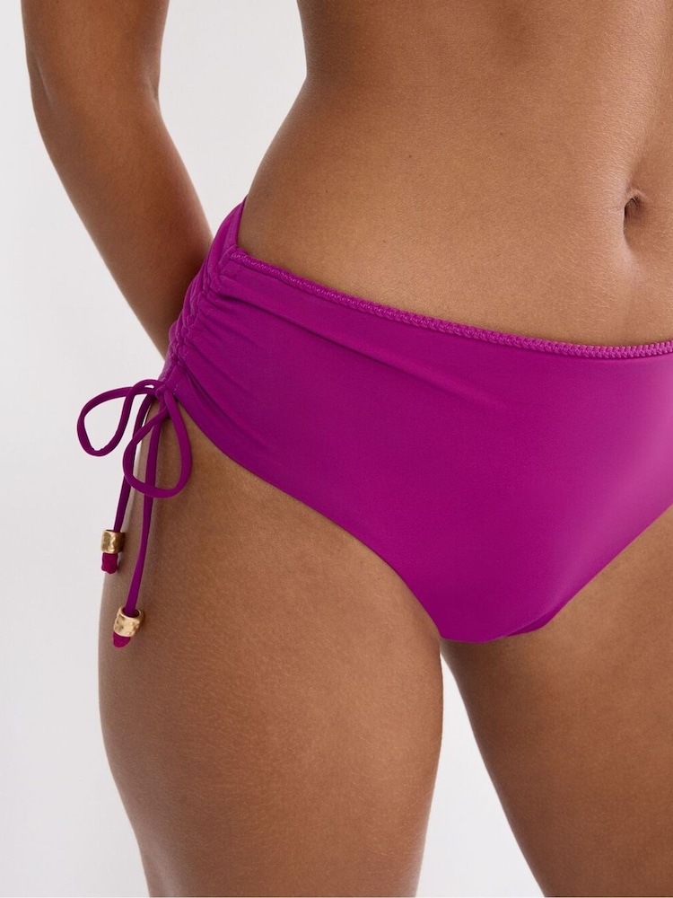 Triumph Purple Summer Twist Midi Bikini Bottoms - Image 4 of 4