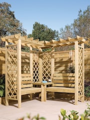 Rowlinson Natural Richmond Corner Arbour - Image 1 of 6