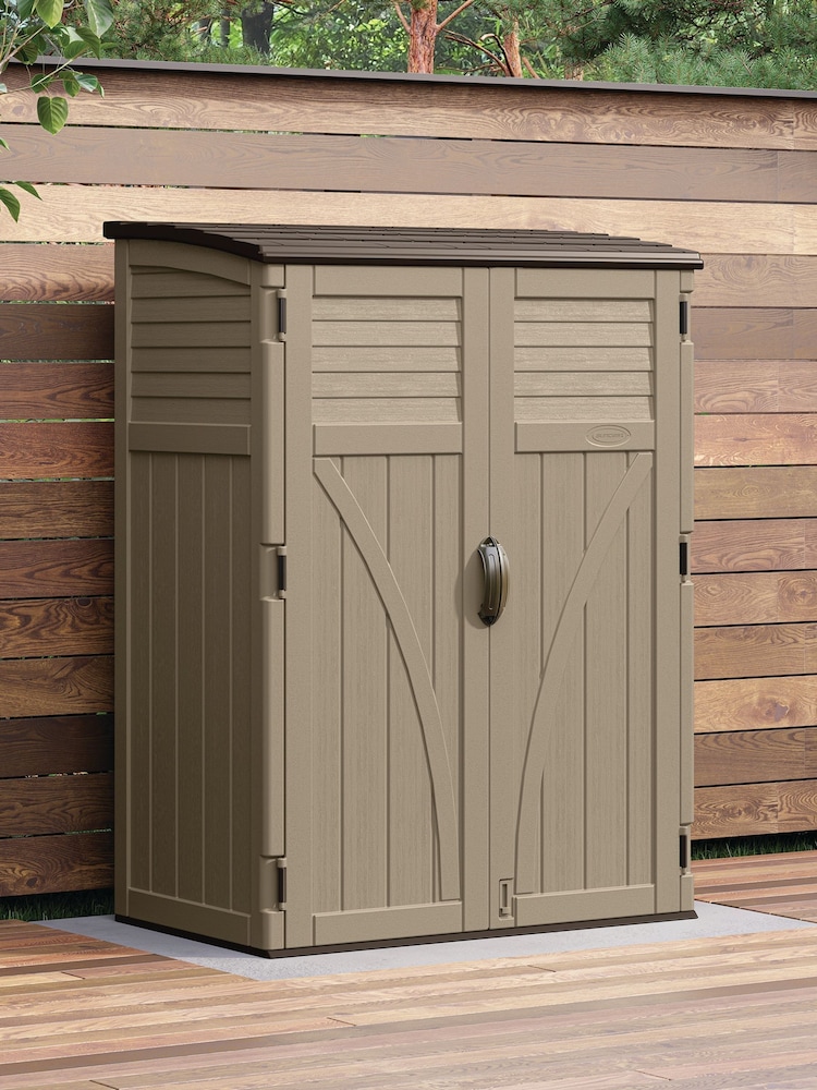 Suncast Sand Aston Large Garden Storage Cabinet With Assembly - Image 1 of 6 Suncast Sand Aston Large Garden Storage Cabinet With Assembly - Image 1 of 6