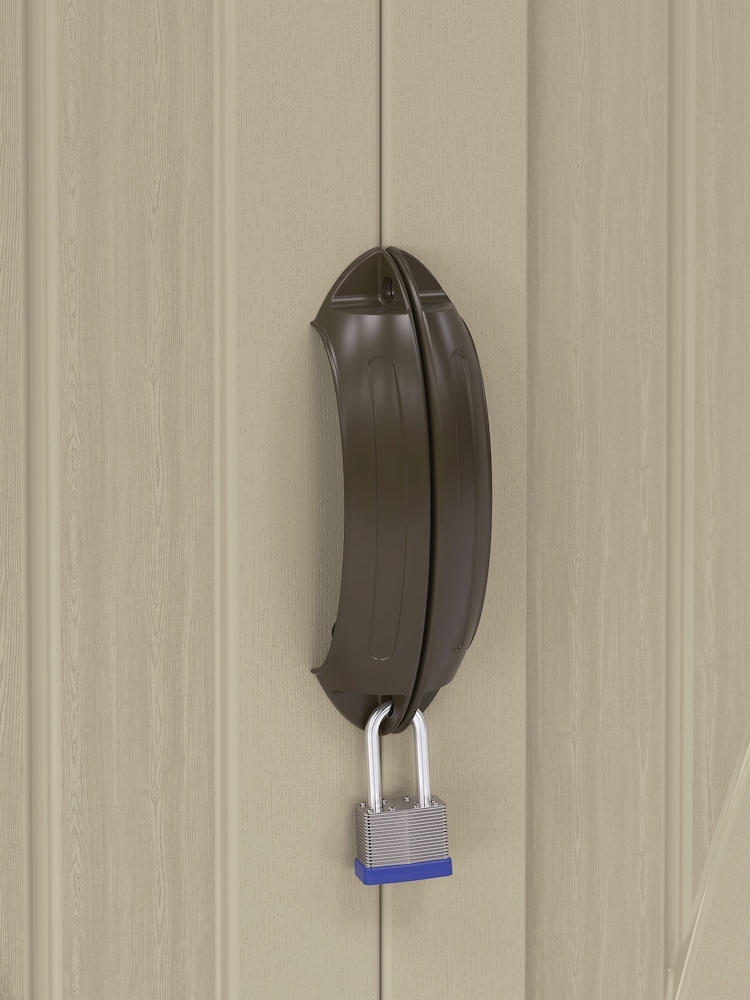 Suncast Sand Aston Large Garden Storage Cabinet With Assembly - Image 6 of 6 Suncast Sand Aston Large Garden Storage Cabinet With Assembly - Image 6 of 6