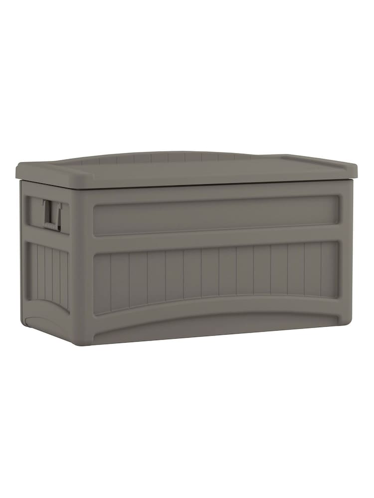 Suncast Stone Grey Dakota 276L Garden Storage Box - Image 5 of 5 Suncast Stone Grey Dakota 276L Garden Storage Box - Image 5 of 5