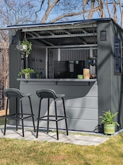 Suncast Cool Grey Cabana Entertainment Garden Shed  Bar With Assembly - Image 1 of 5