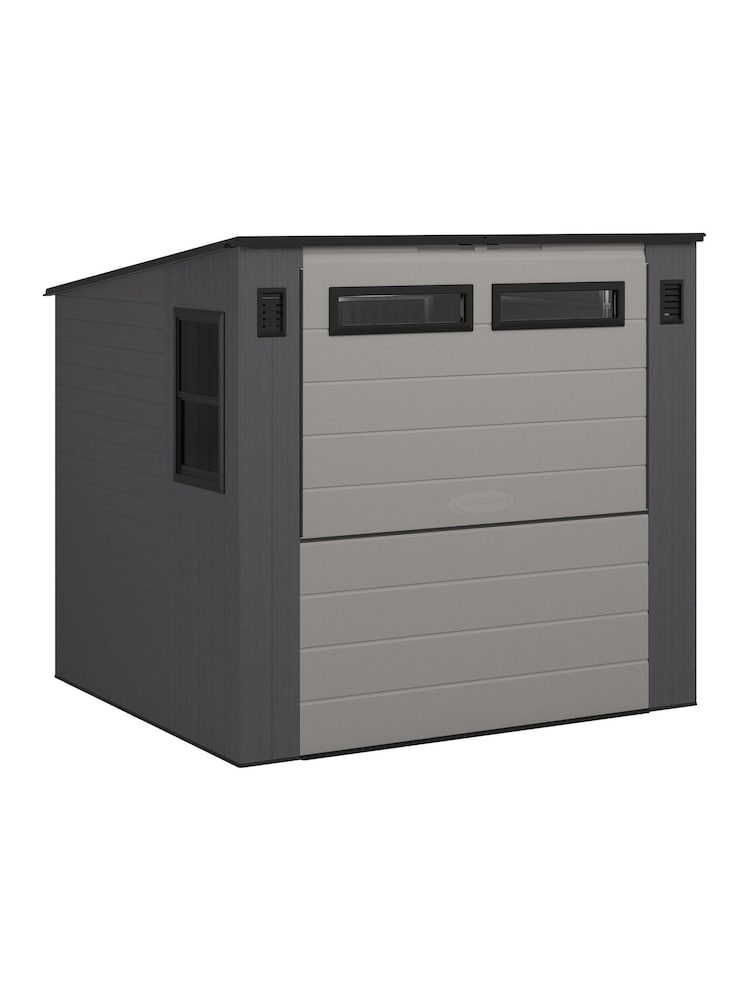 Suncast Cool Grey Cabana Entertainment Garden Shed  Bar With Assembly - Image 5 of 5