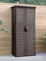 Suncast Stone Grey Mannington Garden Storage Cabinet - Image 1 of 5