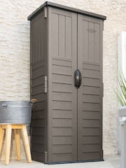 Suncast Stone Grey Mannington Garden Storage Cabinet - Image 3 of 5