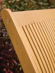 Rowlinson Natural Farnham 3 Seat Garden Bench - Image 4 of 6