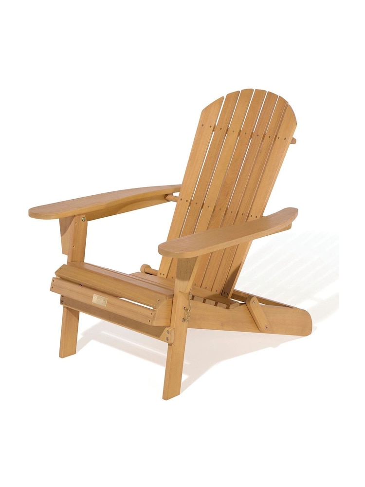 Rowlinson Natural Sandown Folding Adirondack Garden Chair - Image 1 of 5 Rowlinson Natural Sandown Folding Adirondack Garden Chair - Image 1 of 5