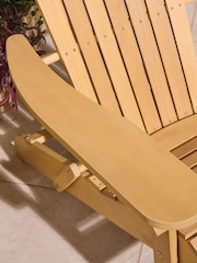 Rowlinson Natural Sandown Folding Adirondack Garden Chair - Image 3 of 5