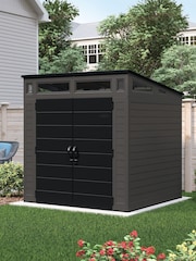 Suncast Peppercorn Grey Moda Modernist Garden Shed With Assembly - Image 1 of 5