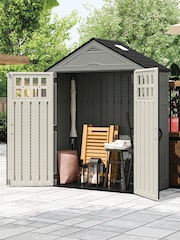 Suncast Dove Grey Everett Garden Shed With Assembly - Image 2 of 5