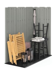 Suncast Dove Grey Everett Garden Shed With Assembly - Image 4 of 5