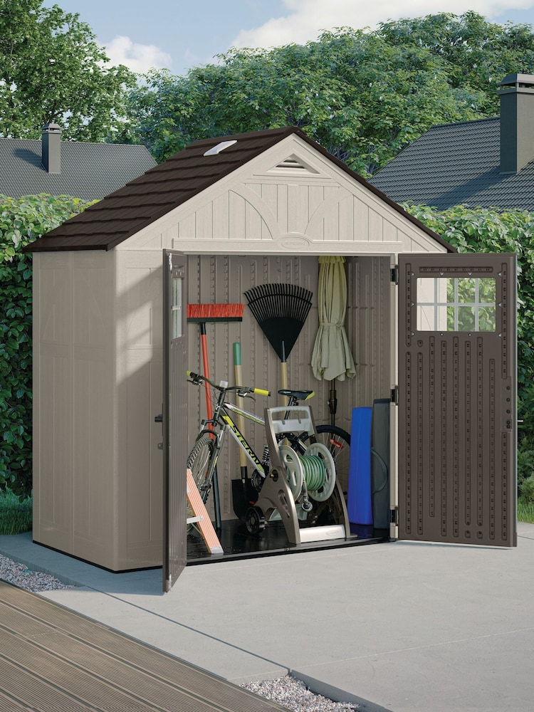 Suncast Vanilla Tremont Garden Shed With Assembly - Image 2 of 6 Suncast Vanilla Tremont Garden Shed With Assembly - Image 2 of 6