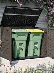 Suncast Stone Grey Stow-Away Large Garden Store - Image 3 of 6