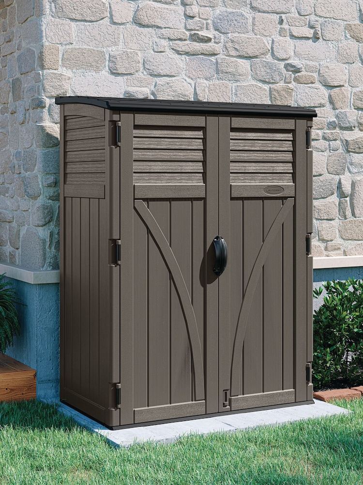 Suncast Stone Grey Aston Large Garden Storage Cabinet - Image 1 of 4