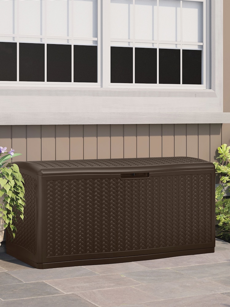 Suncast Java Brown Minnesota 469L Garden Storage Box - Image 1 of 6