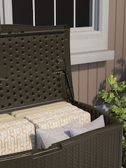 Suncast Java Brown Minnesota 469L Garden Storage Box - Image 2 of 6