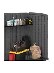 Suncast Black Shelf Kit For Hamilton XL Storage Cabinet Stow A Store - Image 4 of 6
