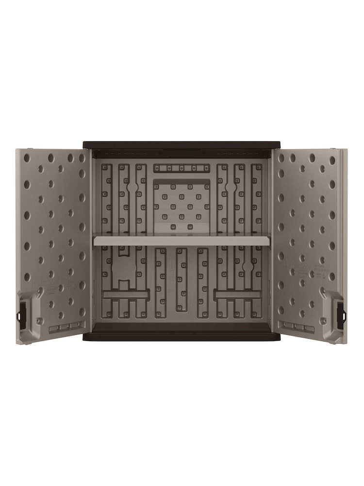 Suncast Platinum Matallic Haven Wall Garden Storage Cabinet - Image 6 of 6 Suncast Platinum Matallic Haven Wall Garden Storage Cabinet - Image 6 of 6